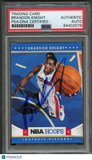 2012-13 NBA Hoops #229 Brandon Knight Signed Card AUTO PSA Slabbed Pistons