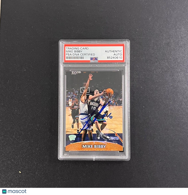 1999-00 Topps #29 Mike Bibby Signed Card AUTO PSA Slabbed Grizzlies