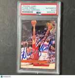 1993-94 Fleer Ultra #4 Duane Ferrell Signed Card PSA Slabbed Hawks