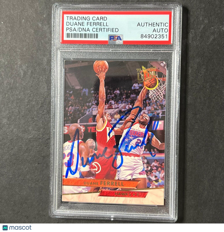 1993-94 Fleer Ultra #4 Duane Ferrell Signed Card PSA Slabbed Hawks