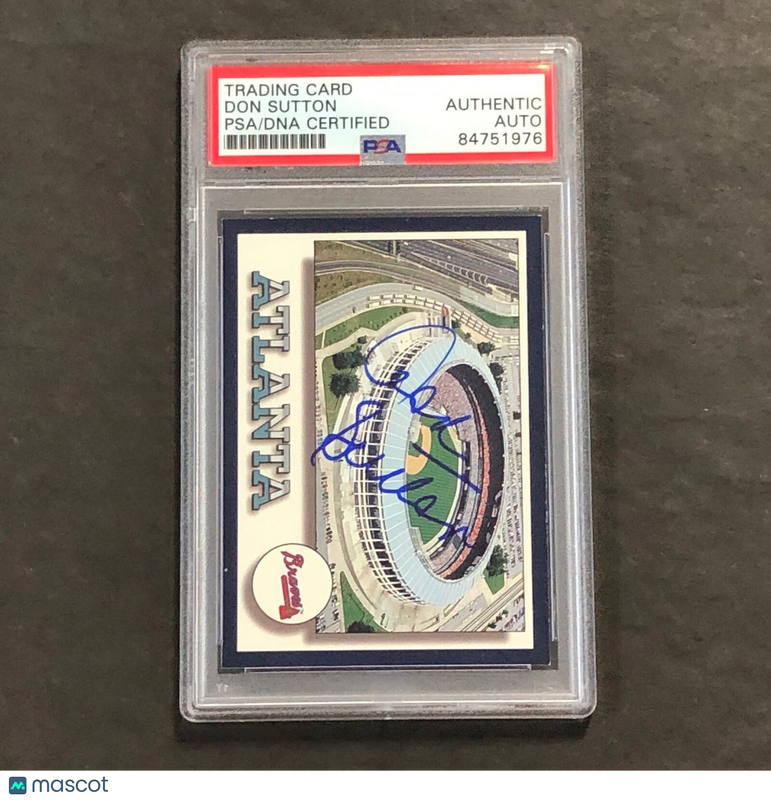 1994 Score #647 Don Sutton Signed Card PSA Slabbed Auto Braves