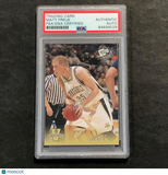 2004 Press Pass #12 Matt Freije Signed Card AUTO GRADE 10 PSA Slabbed Vanderbilt