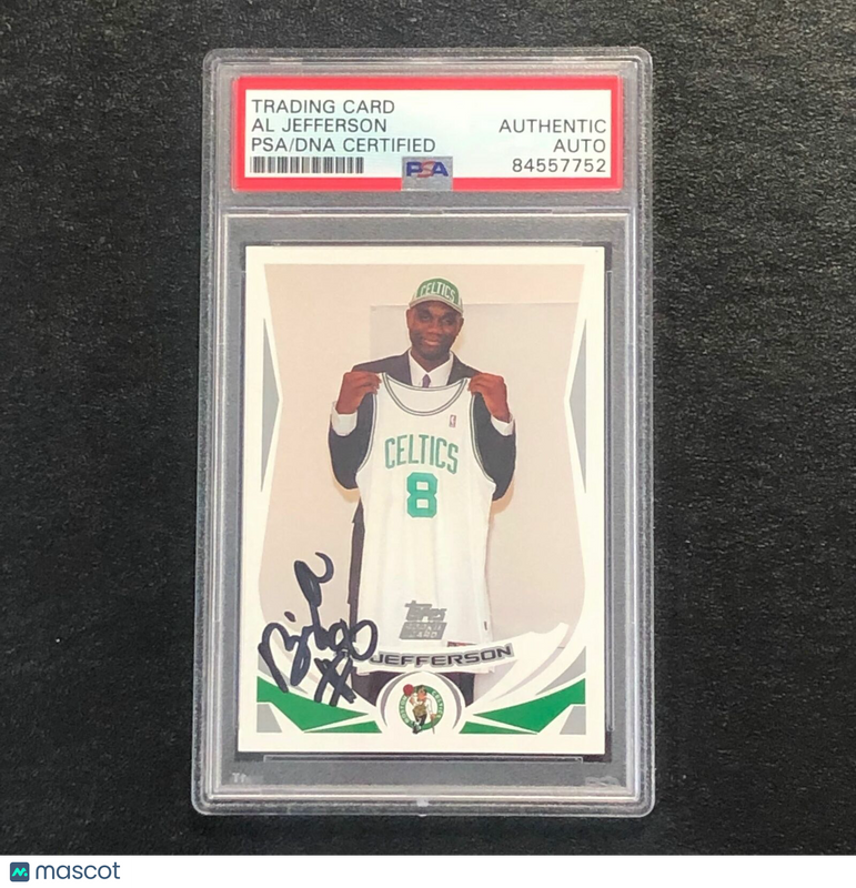 2004 Topps #235 AL JEFFERSON Signed Card AUTO PSA Slabbed RC Celtics