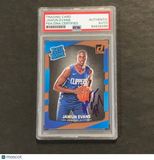 2017-18 Panini Donruss #162 JAWUN EVANS Signed Card AUTO PSA Slabbed RC Clippers