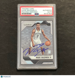 2016-17 Panini Prizm #68 Wade Baldwin IV Signed Card PSA Slabbed Grizzlies