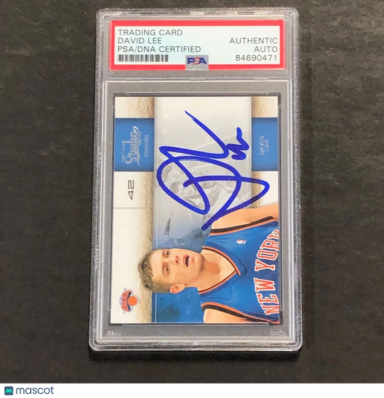 2009-10 Panini Studio #96 David Lee Signed Card AUTO PSA Slabbed Knicks