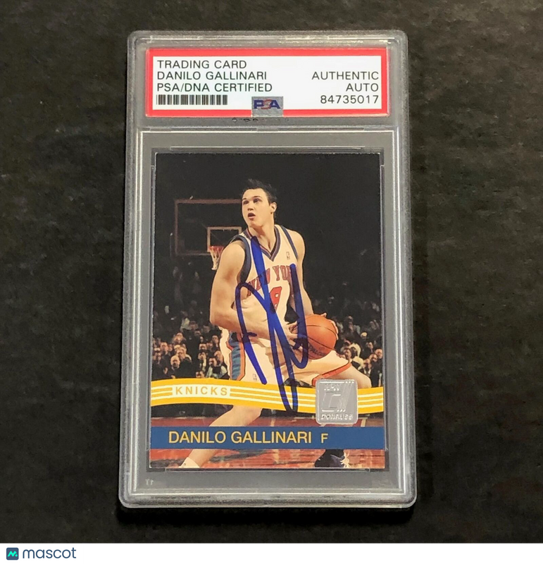 2010-11 Panini Donruss #15 Danilo Gallinari Signed Card AUTO PSA Slabbed Knicks
