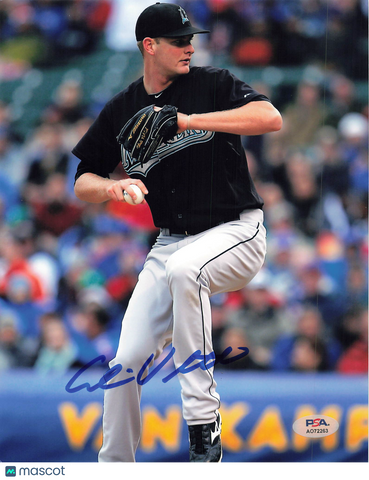Chris Volstad Florida Marlins Signed 8x10 Photo PSA