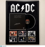 Angus Young Signed Framed Vinyl 34x26" PSA AC/DC