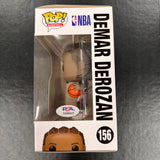 DeMar DeRozan Signed Basketball Funko Pop #156 PSA Autographed