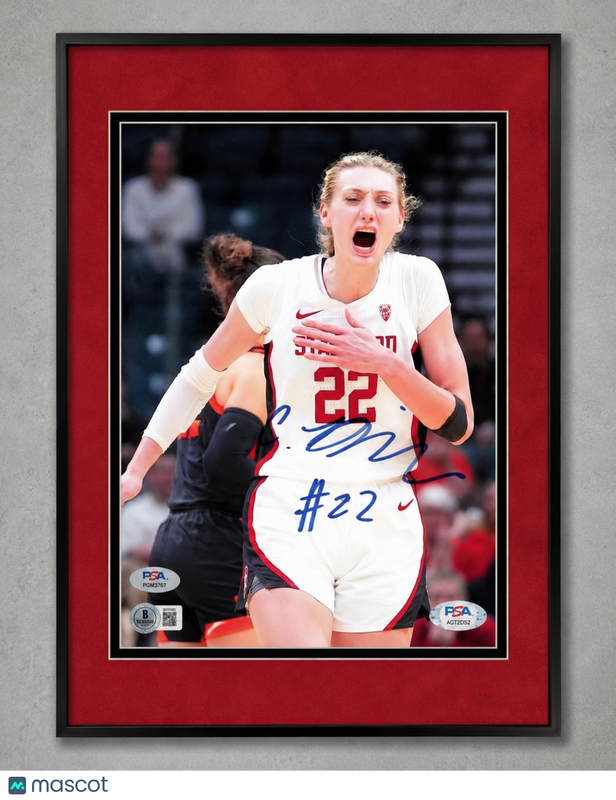 Cameron Brink Stanford Cardinal Signed Basketball 8x10 Custom Framed Photo PSA