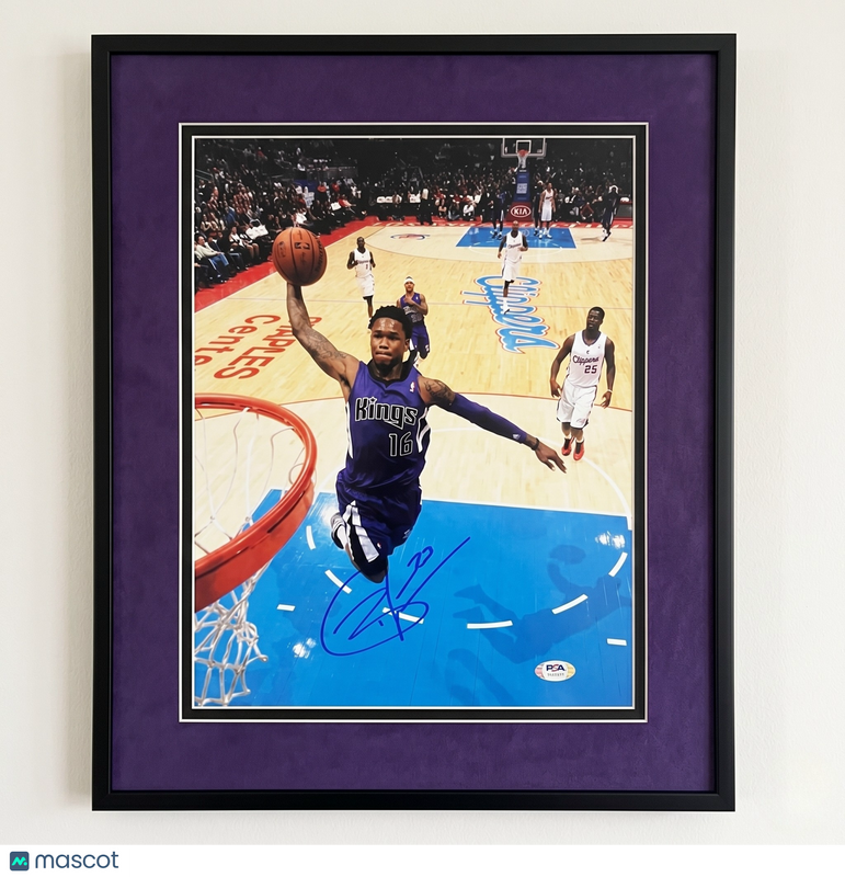 Ben McLemore Sacramento Kings Signed Basketball 11x14 Custom Framed Photo PSA