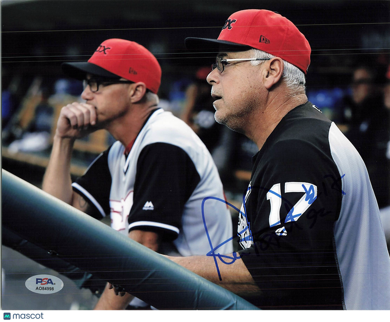 Rick Renteria Chicago White Sox Signed 8x10 Photo PSA