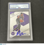 2020-21 Panini Mosaic #142 Richaun Holmes signed card PSA