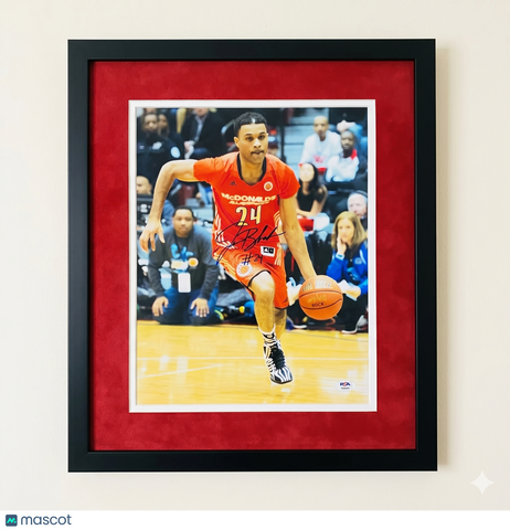 James Blackmon Indiana Hoosiers Signed Basketball 11x14 Custom Framed Photo PSA