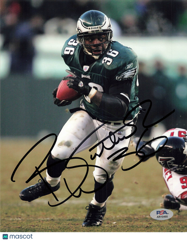 Brian Witherspoon Signed Philadelphia Eagles Football 8x10 Photo PSA Autographed