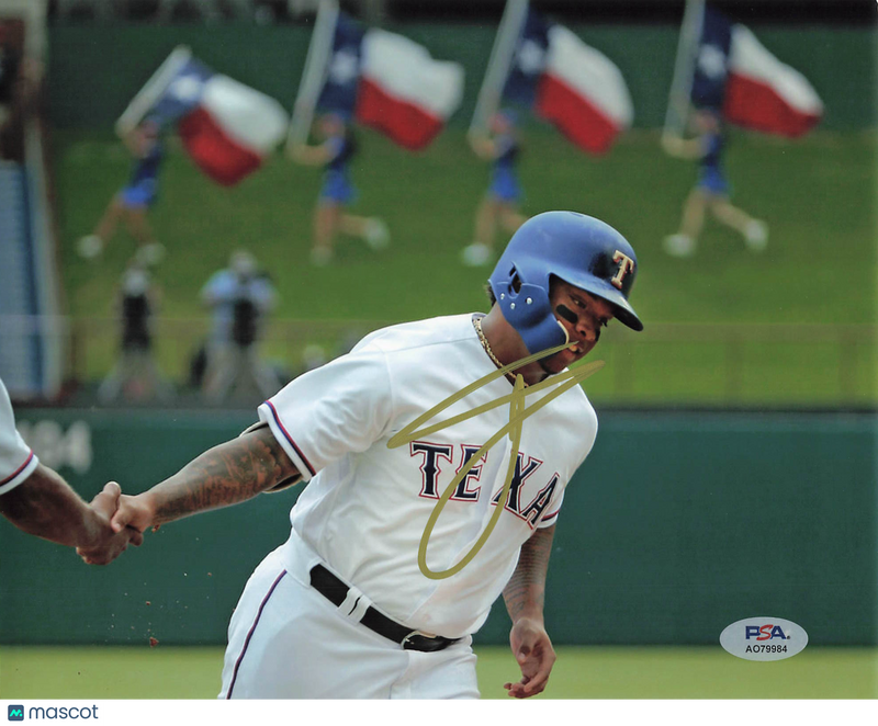 Willie Calhoun Texas Rangers Signed 8x10 Photo PSA