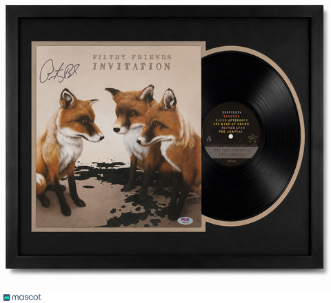 Peter Buck Signed Invitation Framed Vinyl PSA Album Auth