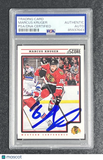 2012–13 Panini Score Hockey #128 Marcus Kruger Signed Card Auto PSA Slabbed Blac