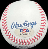 Yordan Alvarez Houston Astros Signed Baseball MLB PSA