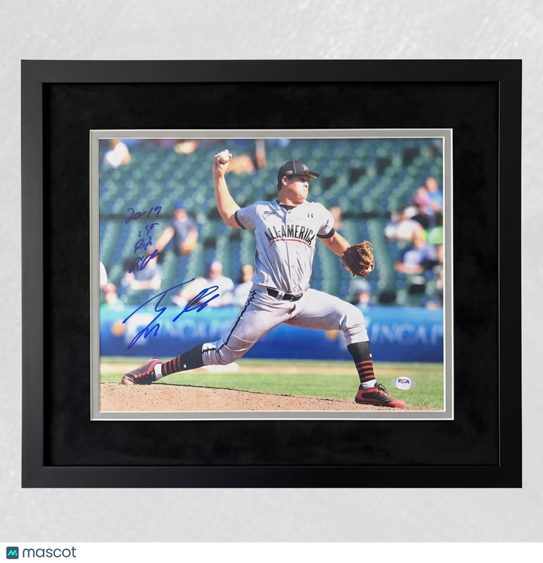 Tyler Kolek All-America Baseball Signed 11x14 Custom Framed Photo PSA