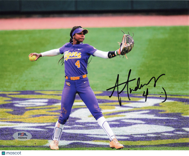 Aliyah Andrews LSU Tigers Signed 8x10 Photo PSA