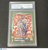 2022 Topps Gypsy Queen #271 Sandy Alcantara Green signed card PSA Auto 10