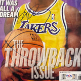 Kobe Bryant SLAM #190 The Throwback Issue Signed Magazine PSA Auto 10