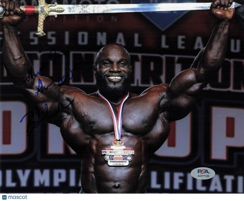 Akim Williams Signed Bodybuilding 8x10 Photo PSA Autographed