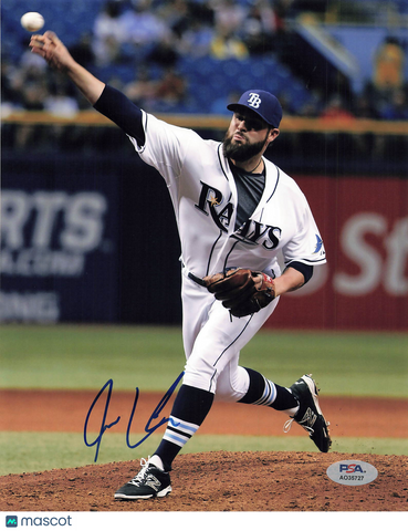 Josh Lueke Tampa Bay Rays Signed 8x10 Photo PSA