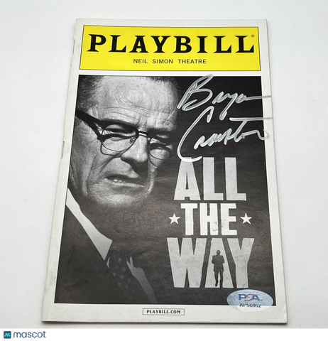 Bryan Cranston Signed PLAYBILL "All The Way" autographed Actor