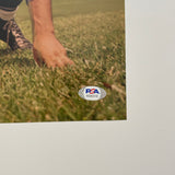 Gino Marchetti Signed Baltimore Colts Football 11x14 Photo PSA Autographed