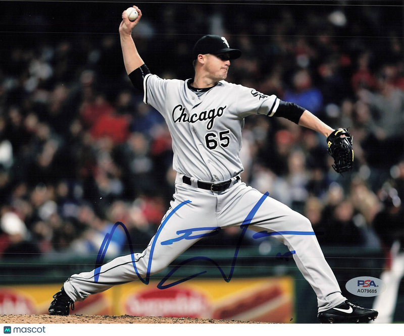 Nate Jones Chicago White Sox Signed 8x10 Photo PSA