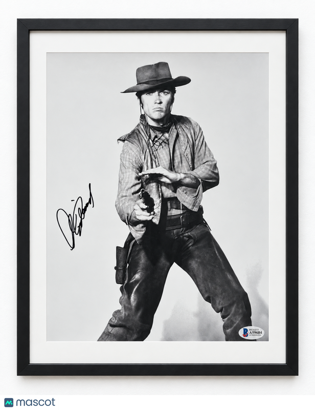Clint Eastwood Signed Rawhide Framed Photo BAS Auth 20x24"