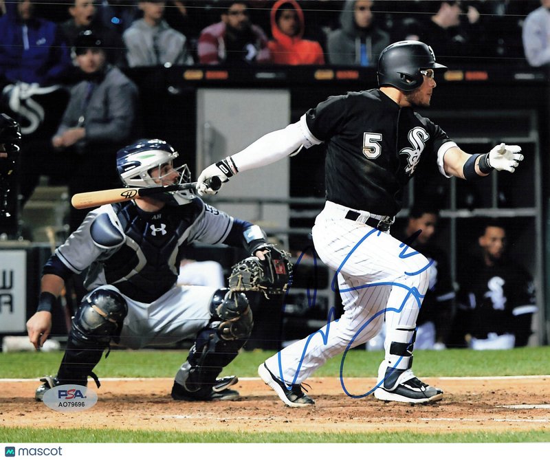 Carlos Sanchez Chicago White Sox Signed 8x10 Photo PSA
