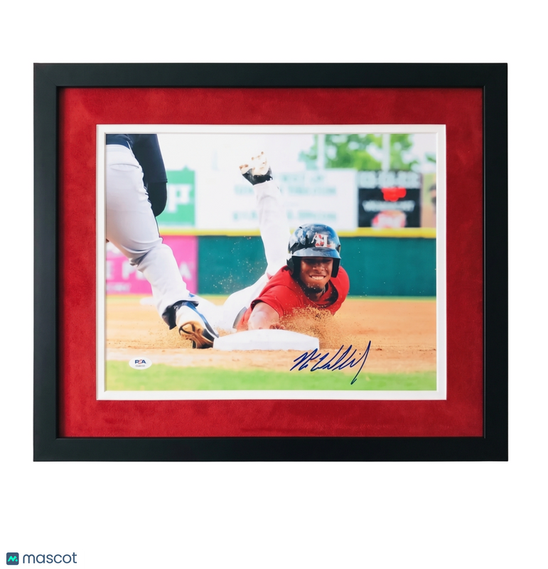Nick Williams Philadelphia Phillies Signed 11x14 Custom Framed Photo PSA