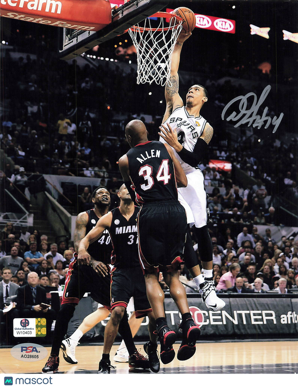 Danny Green San Antonio Spurs Signed Basketball 8x10 Photo PSA Auth