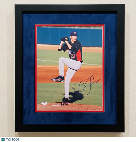 Erick Fedde Washington Nationals Signed 11x14 Custom Framed Photo PSA