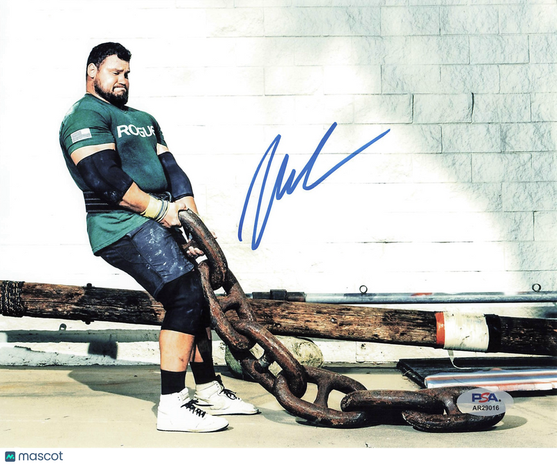 Martins Licis Signed World's Strongest Man Strength Athletics 8x10 Photo PSA
