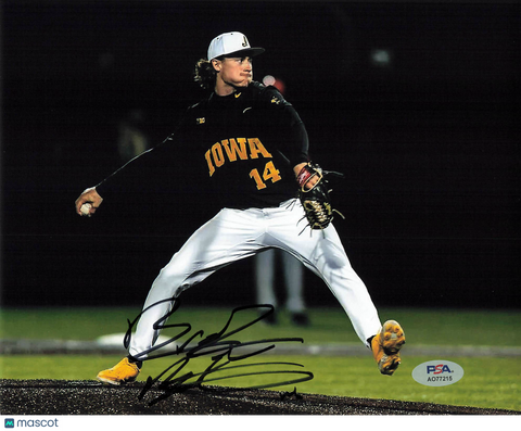 Brody Brecht Signed photo PSA Iowa Hawkeyes