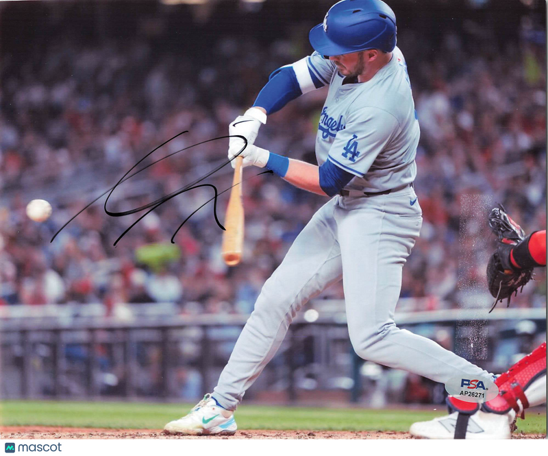 Gavin Lux Los Angeles Dodgers Signed 8x10 Photo PSA