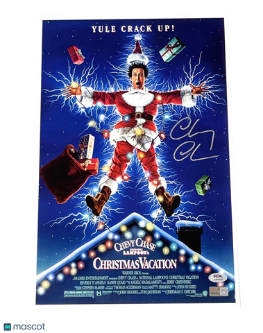 Chevy Chase Signed Christmas Vacation 11x17 Poster PSA/DNA Autographed