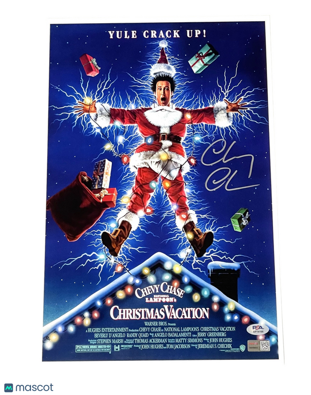 Chevy Chase Signed Christmas Vacation 11x17 Poster PSA/DNA Autographed