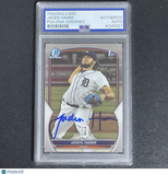 2023 Topps Bowman Draft Chrome Prospect #BDC-154 Jaden Hamm Signed Card Auto PSA