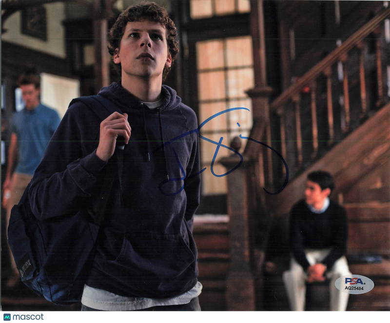Jesse Eisenberg Signed 8x10 Photo PSA Autographed