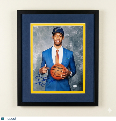 Rodney Hood Utah Jazz Signed Basketball 11x14 Custom Framed Photo PSA
