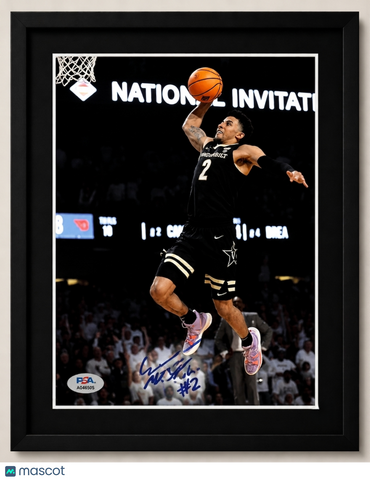 Scottie Pippen Jr Vanderbilt Commodores Signed 8x10 Custom framed Photo PSA