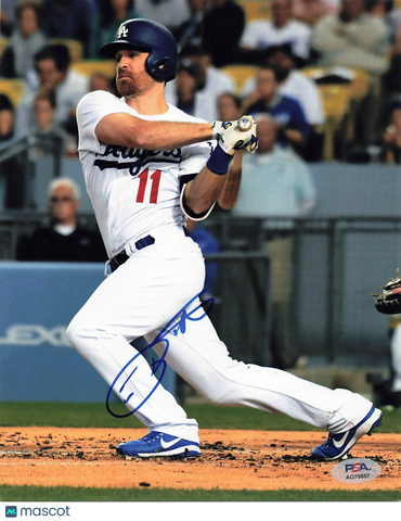 Logan Forsythe Los Angeles Dodgers Signed 8x10 Photo PSA