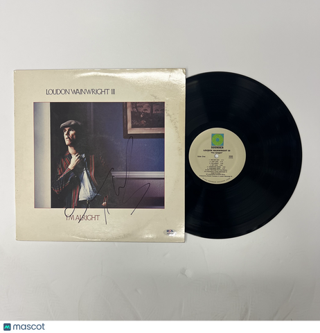 Loudon Wainwright Signed I'm Alright Vinyl Album PSA Autographed