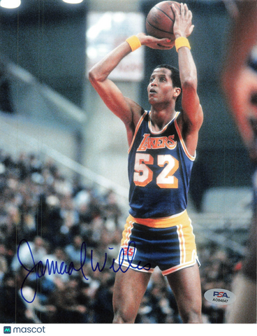 Jamaal Wilkes Los Angeles Lakers Signed Basketball 8x10 Photo PSA